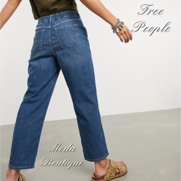 Free People Chloe Baby Barrel Jeans - Picture 2 of 11